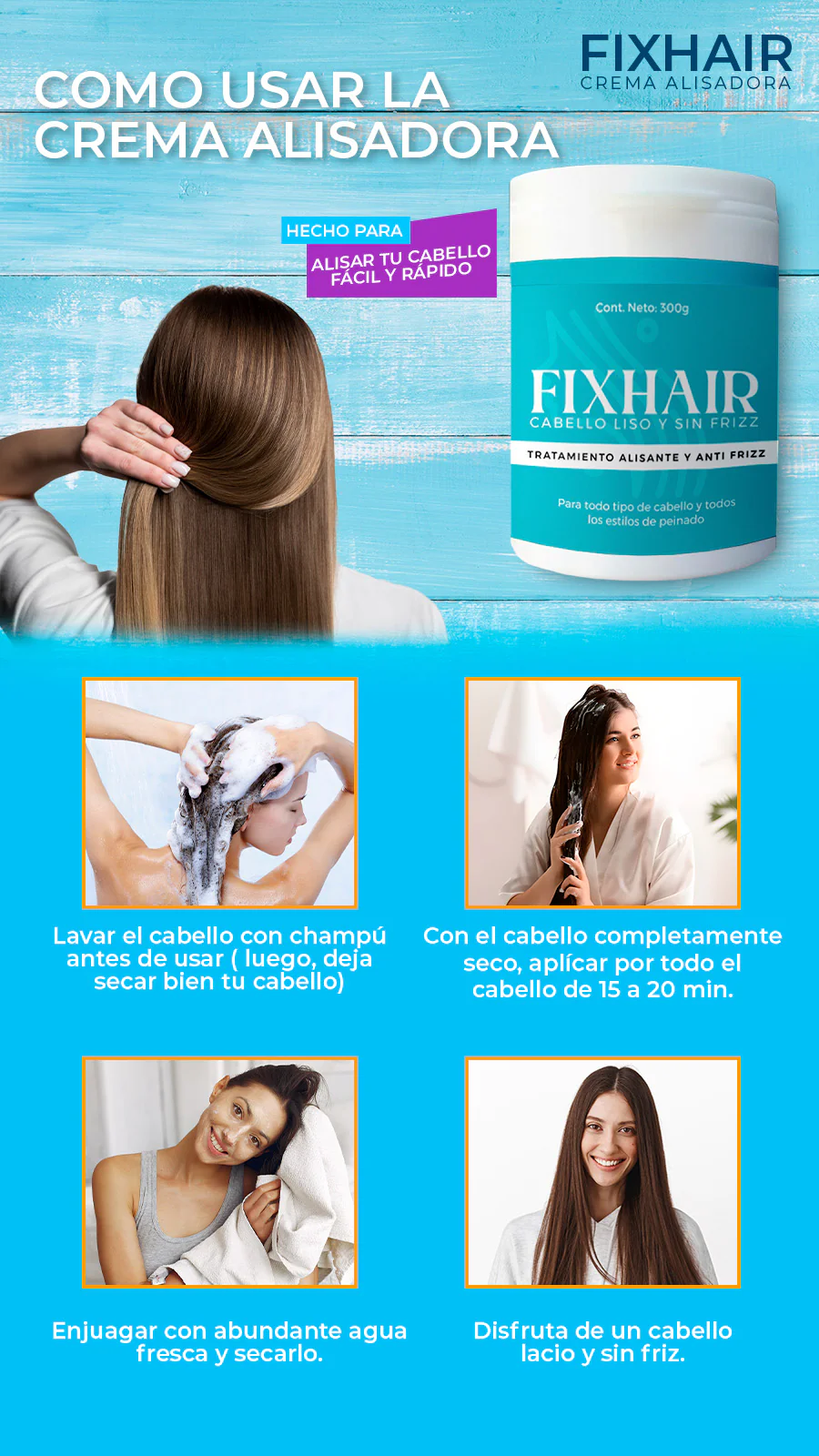 FixHair© – Tratamiento Alisante y Reparador.